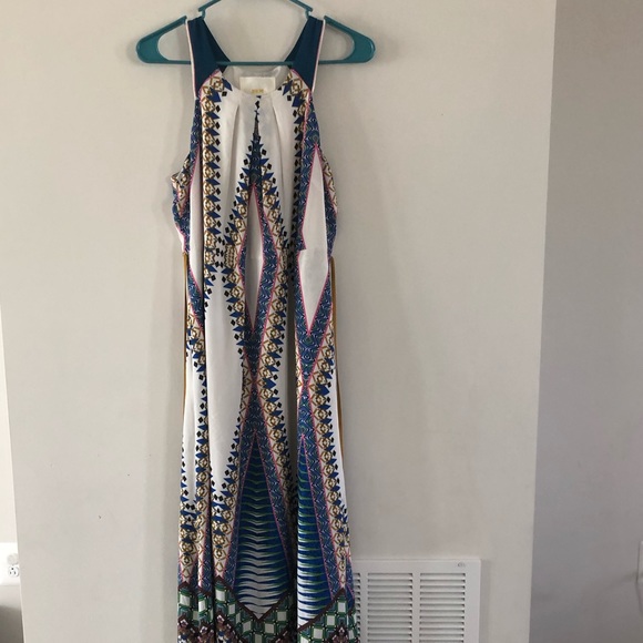 Maeve Womens Dress Maxi Geometric Print 4 - Picture 4 of 8